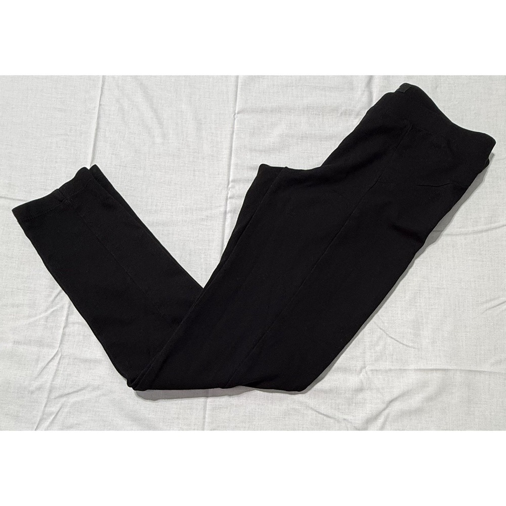 Theory‎ Shawn C Fixture Ponte Slim Fit Black Legging Pants EUC Size Small